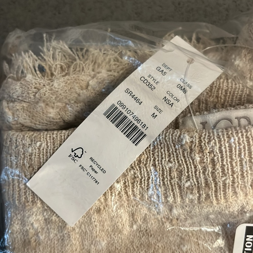 NWT J.Crew | Marled fringe-trim mini sweater-skirt | Heather Sand | Size M - Picture 7 of 7